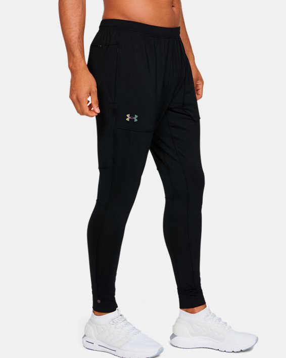 Men's UA RUSH™ Fitted Pants, Black, pdpMainDesktop image number 2